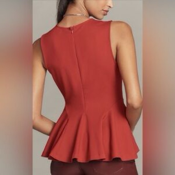 Anthropolgie Maeve Night Watch Peplum Top NWT - Picture 3 of 7